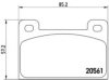 BREMBO P 85 006 Brake Pad Set, disc brake